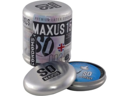 Презервативы MAXUS Экстремально тонкие 003, 15 шт. в металлическом кейсе